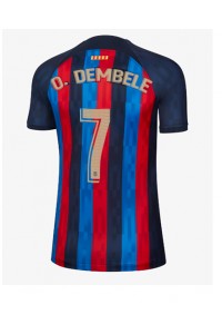 Barcelona Ousmane Dembele #7 Fotballdrakt Hjemme Klær Dame 2022-23 Korte ermer